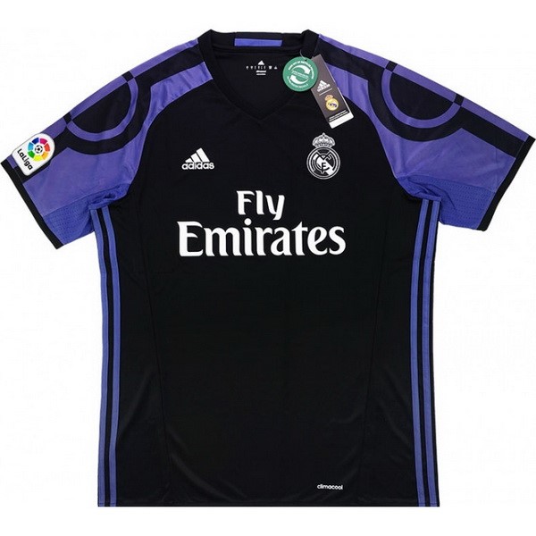 Camiseta Real Madrid Replica Tercera Ropa Retro 2016 2017 Negro